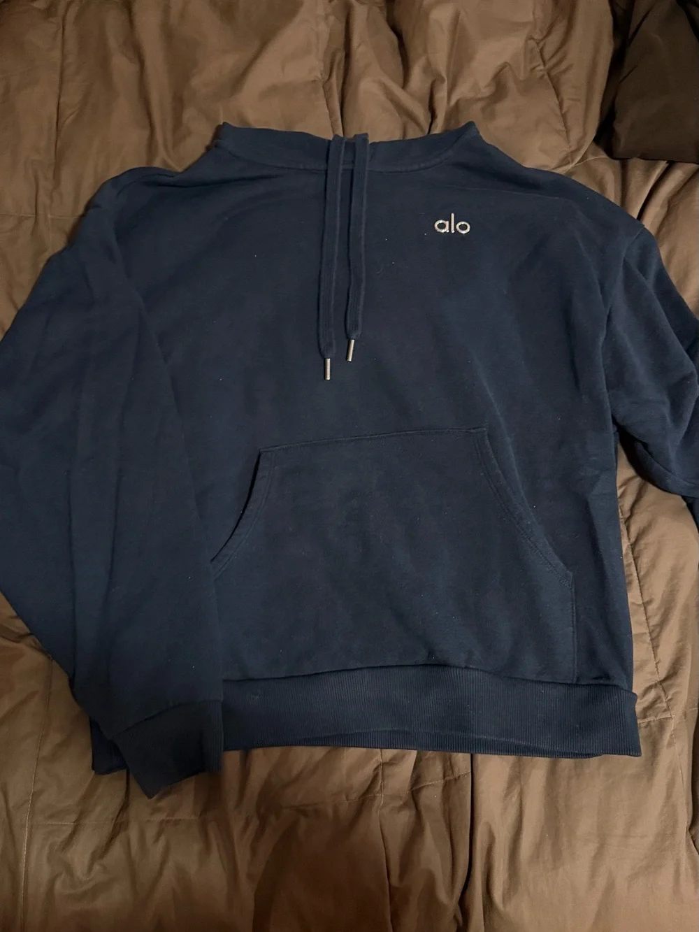 ALO Yoga Navy Sweatshirt & Joggers Set - Size XS
